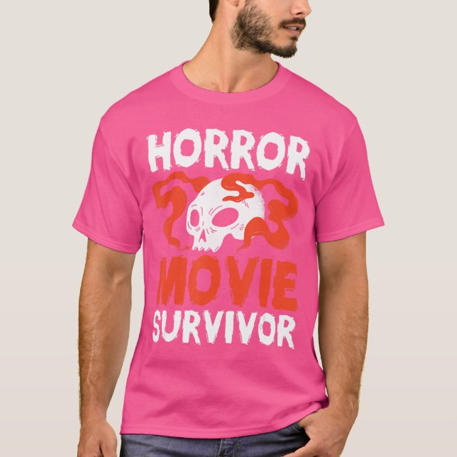 Horror Movies Scary Film Lovers Halloween Fanshril T-Shirt (Front)