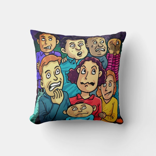Horror Movies Throw Pillow (Front)