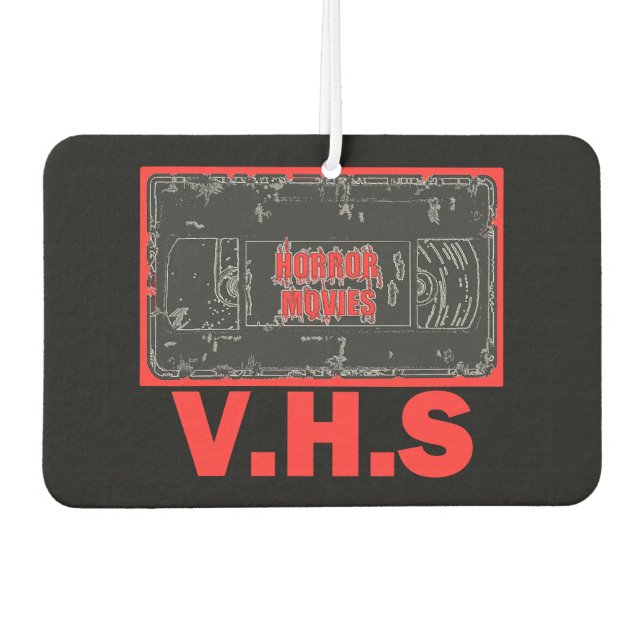 Horror Movies V.H.S Air Freshener (Front)