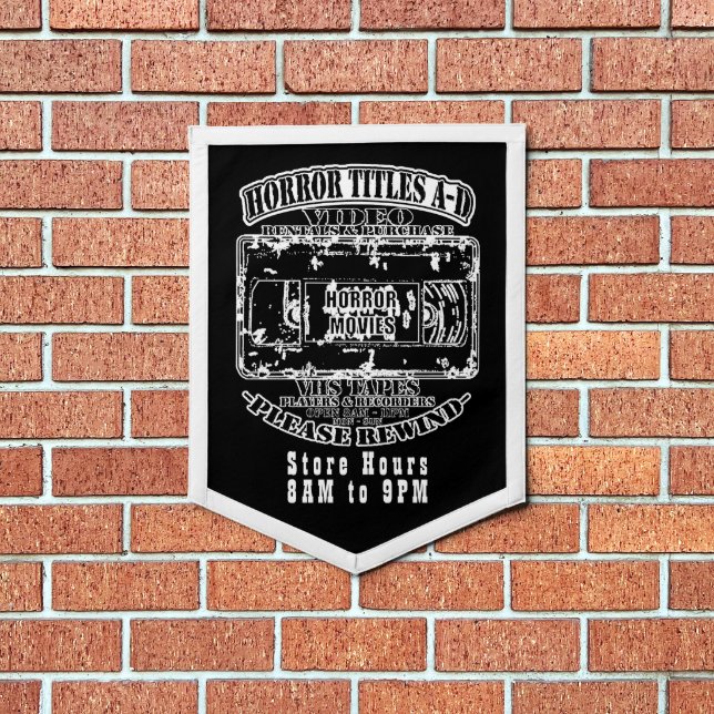 Horror Movies V.H.S Horror  Pennant (Insitu 1)