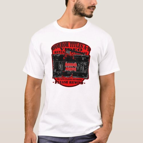 Horror Movies _VHS Horror Titles A_D Style 2 T_Shirt