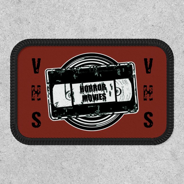 Horror Movies VHS Swirl Patch (Front)
