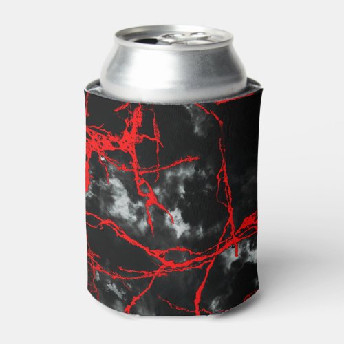 Horror Night Goth _ Black and WhiteRed Can Cooler