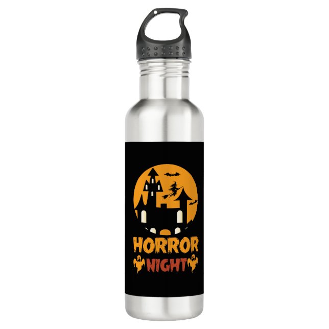 Horror Night Halloween Stainless Steel Water Bottle (Front)