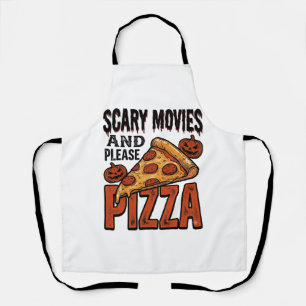 Horror Pizza Shirt for Scary Movie Night Fans_1 Apron