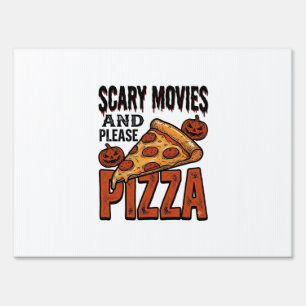 Horror Pizza Shirt for Scary Movie Night Fans_1 Sign
