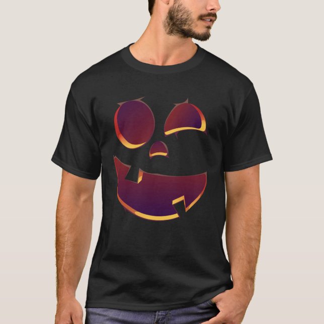 Horror Pumpkin Cute Kids Halloween Costume T-Shirt (Front)