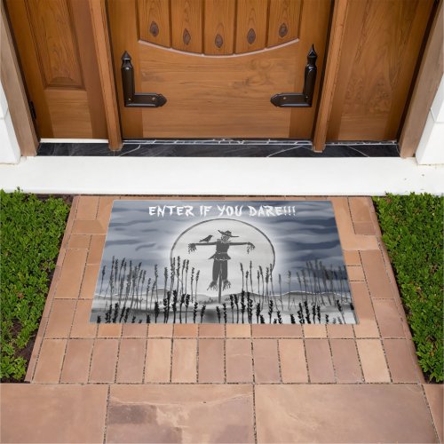 Horror Scarecrow Enter if you dare Doormat