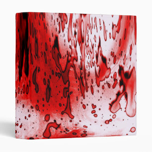 Horror Scary Bloody Halloween 3 Ring Binder