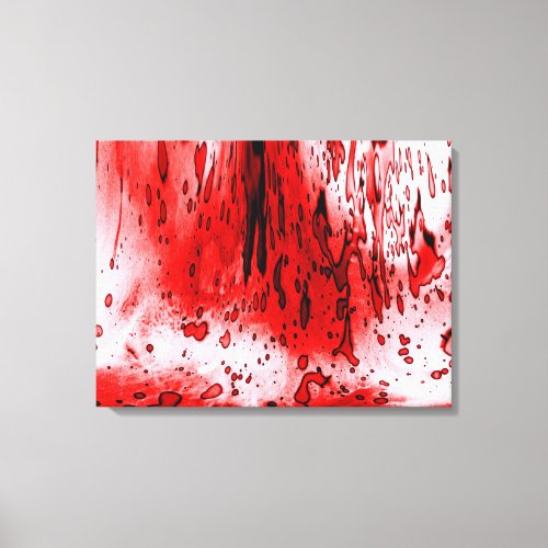 Horror Scary Bloody Halloween Canvas Print