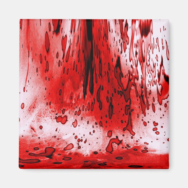 Horror Scary Bloody Halloween Magnet (Front)