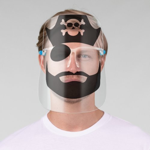 horror scary creepy blind eye patch pirate face shield