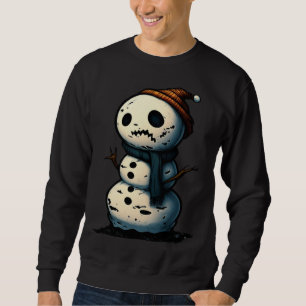 Horror Snowman Nightmare Scary Terrifying Hallowee Sweatshirt