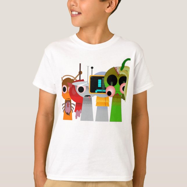 Horror Sprunki Beats - Oren Raddy Clukr Funbot  T-Shirt (Front)