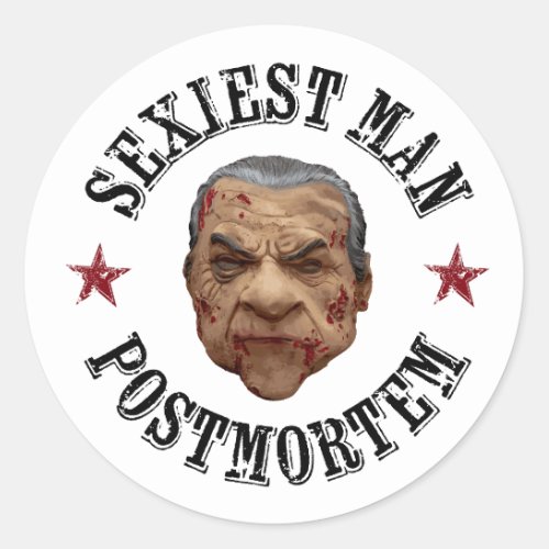 Horror Talk Gifty Gothic Stern Puppe Mask Classic Round Sticker