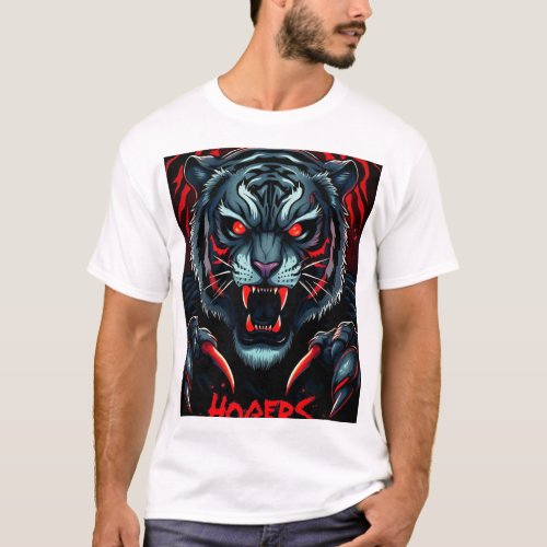 Horror tiger T_Shirt