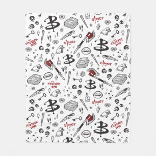 Horror TV Vampire Slayer Theme Fleece Blanket