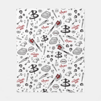 Horror TV Vampire Slayer Theme Fleece Blanket