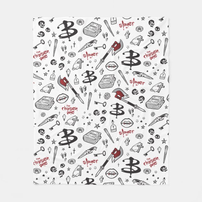 Horror TV Vampire Slayer Theme  Fleece Blanket (Front)