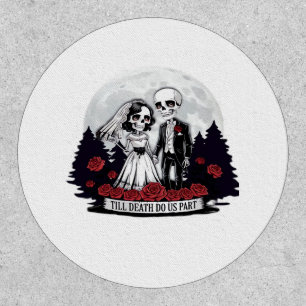 Horror Valentines Day Skeleton Couple Till Death D Patch