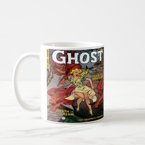 Horror Vintage Comic Book Design Coffee Mug Cup