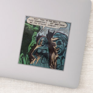 Horror vintage comics 1980s Retro comic books Sticker
