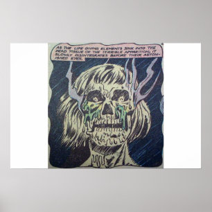 Horror vintage comics 40s classic and retro poster