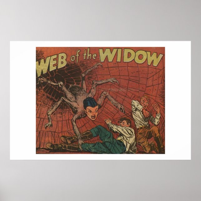 Horror vintage comics 40s | old, classic and retro poster (Front)