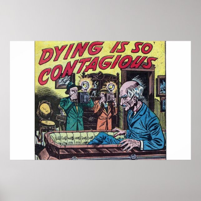 Horror vintage comics | 40s Retro comic books Poster (Front)