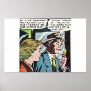 Horror vintage comics 50s classic and retro poster