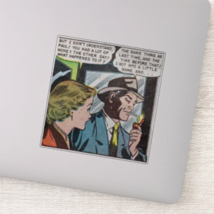 Horror vintage comics 50s   classic and retro sticker