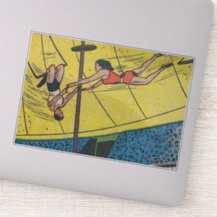 Horror vintage comics 60s   old, classic and retro sticker