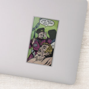 Horror vintage comics   60s Retro comic books Sticker