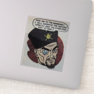 Horror vintage comics   80s Retro comic books Sticker