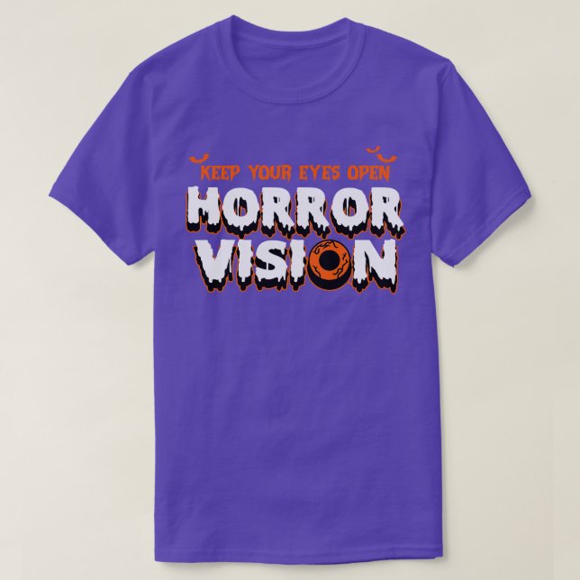 HORROR VISION HALLOWEEM T-Shirt (Design Front)