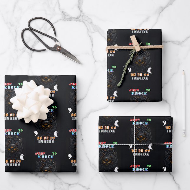 Horror Wrapping Paper Sheets (Front)