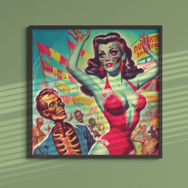 Horror Zombie Pinup Poster (Creator Uploaded)