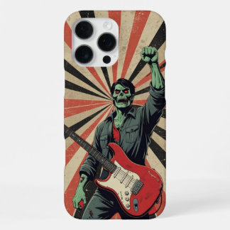 Horror Zombie Rock Guitarist Soviet Art Music Fan iPhone 16 Pro Max Case