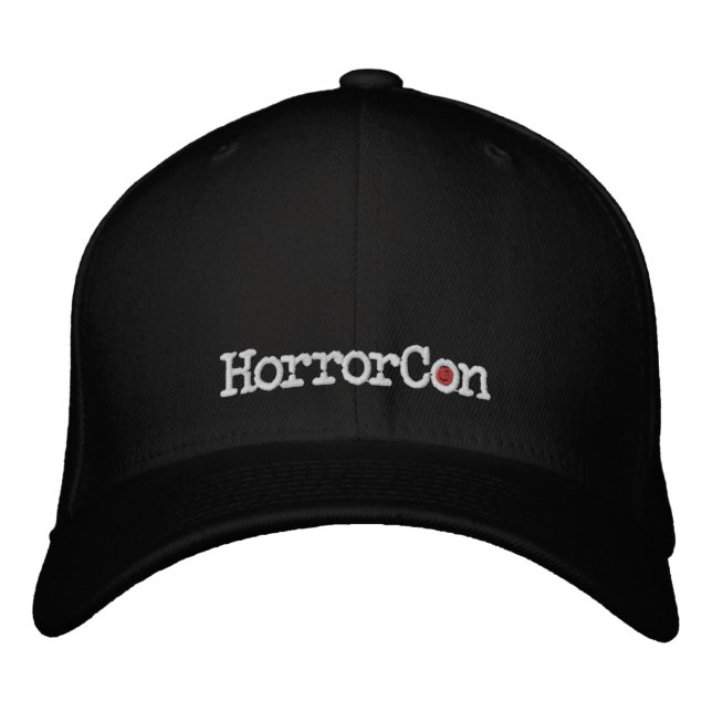 HorrorCon logo Embroidered Flexfit hat (Front)