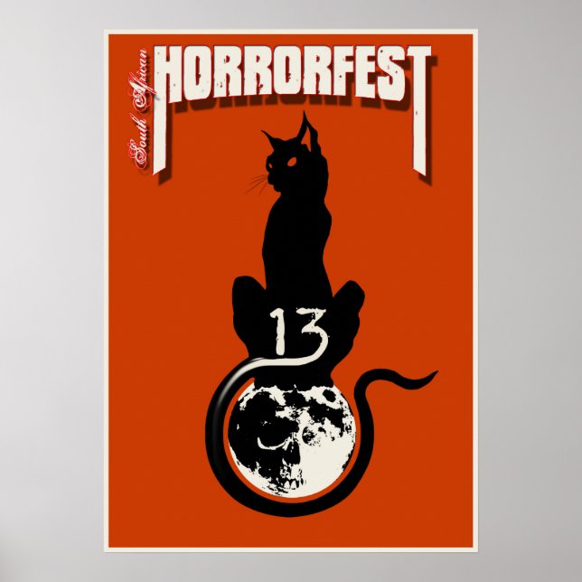 HorrorFest Lucky #13 Cat Poster (Front)