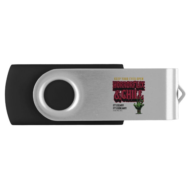 Horrorflix And Chill  Flash Drive (Front)