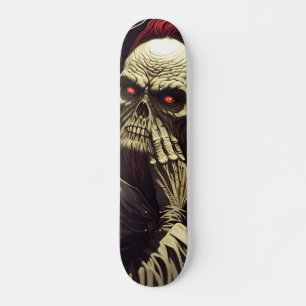 Horrorous Skeletal Ghost Skeletal Skateboard