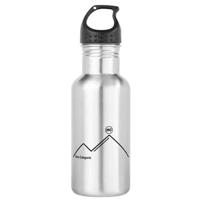 Hors Categorie Mountain Climb Cycling Stainless Steel Water Bottle (Front)