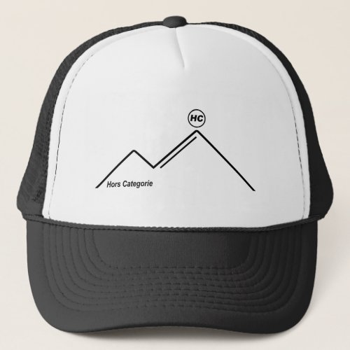 Hors Categorie Mountain Climb Cycling Trucker Hat
