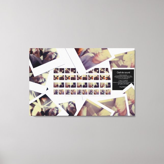 Hors-Portrait Self-portrait Canvas Print (Front)