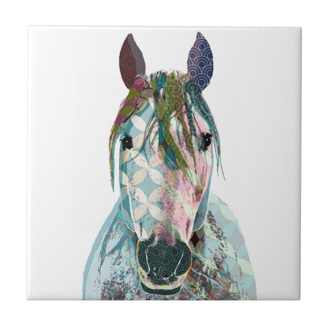 Horse 12 ceramic tile (Front)