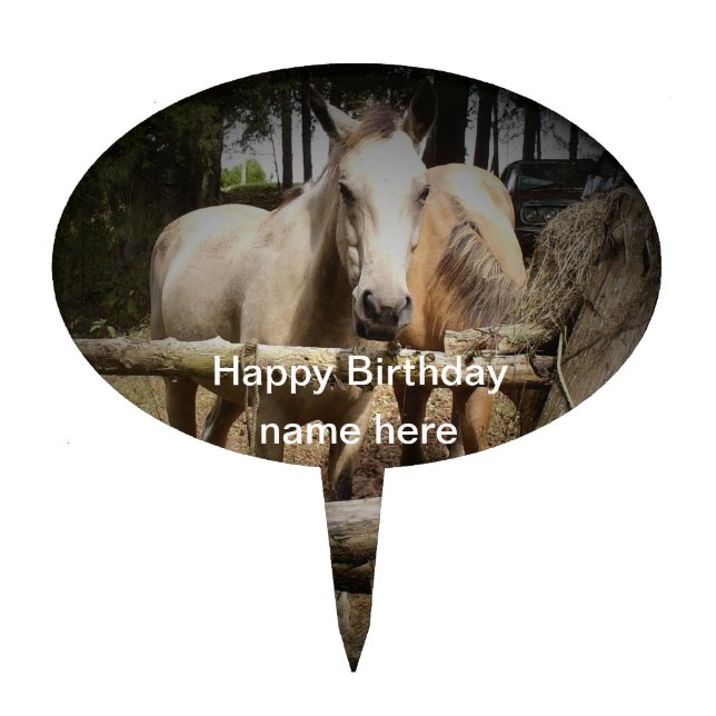 Horse 1 Cake Pick (Front)