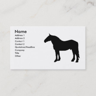 horse 2 business card