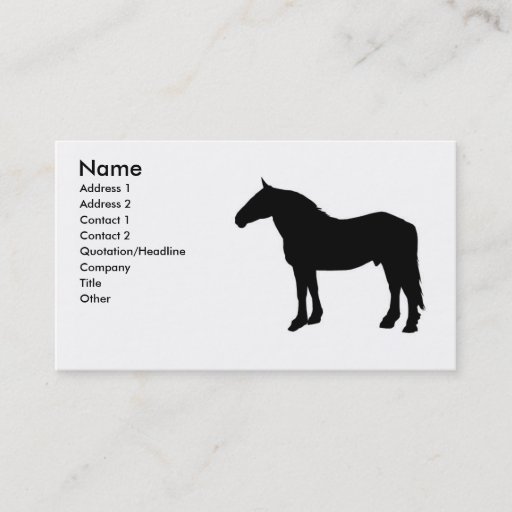 Customizable horse 2 business card templates