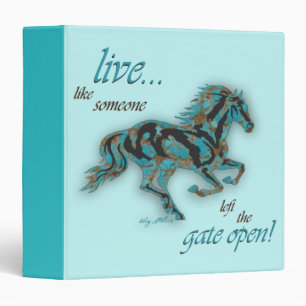 Horse 3 Ring Binder